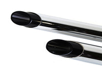 HARLEY Auspuff Drag Pipe Set mit kurzen schwarzen Slash-Spitzen passend für 1986-2006 FXST,