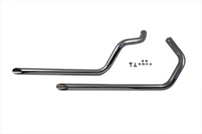 HARLEY Auspuff Drag Pipe Set Slash Cut passend für 1979-1979 XL,
