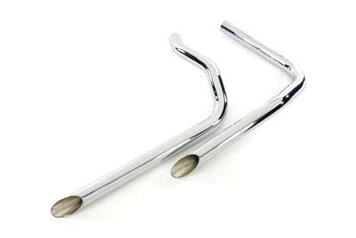 HARLEY Auspuff Drag Pipe Set Slash Cut passend für 1936-1940 EL, 1941-1947 FL,