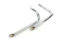 HARLEY Auspuff Drag Pipe Set Slash Cut passend für 1936-1940 EL, 1941-1947 FL,