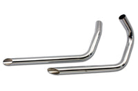 HARLEY Auspuff-Drag-Pipe-Set mit schrägen Enden, passend für 1937-1948 UL,