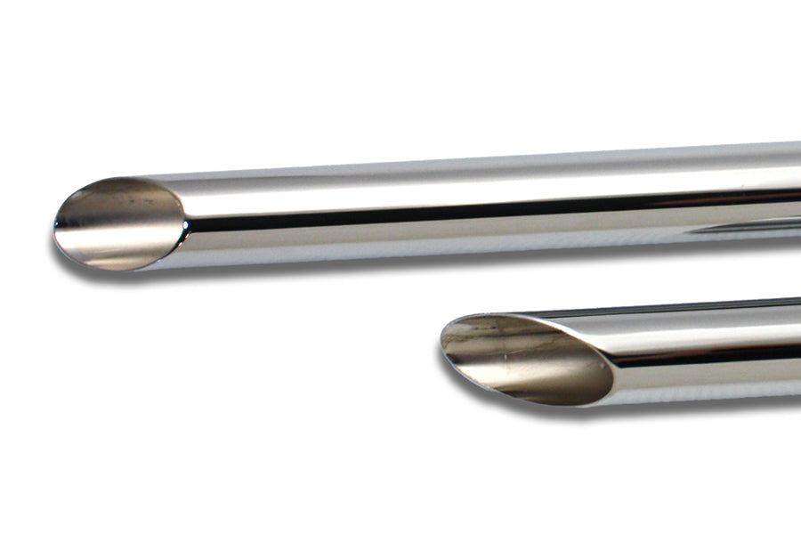 HARLEY Auspuff-Drag-Pipe-Set mit schrägen Enden, passend für 1937-1948 UL,