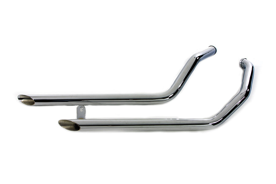 HARLEY Auspuff Drag Pipe Set Slash Cut passend für 1985-2009 FLT, späte 1985 1985-2009 FLHT, späte 1985 1985-