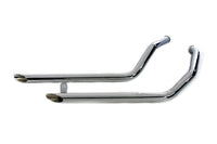 HARLEY Auspuff Drag Pipe Set Slash Cut passend für 1985-2009 FLT, späte 1985 1985-2009 FLHT, späte 1985 1985-