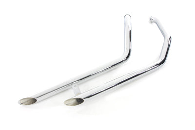HARLEY Auspuff Drag Pipe Set Slash Cut passend für 1985-2009 FLT, späte 1985 1985-2009 FLHT, späte 1985 1985-