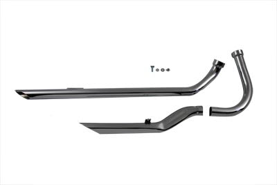 HARLEY Auspuff Drag Pipe Set Flaches Frontrohr Passend für 1948–1957 FL,