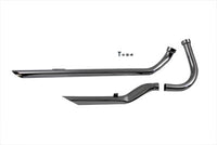 HARLEY Auspuff Drag Pipe Set Flaches Frontrohr Passend für 1948–1957 FL,