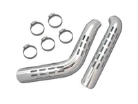 HARLEY Auspuff-Hitzeschild-Set gelocht, Chrom, passend für 1986-1999 FXST,