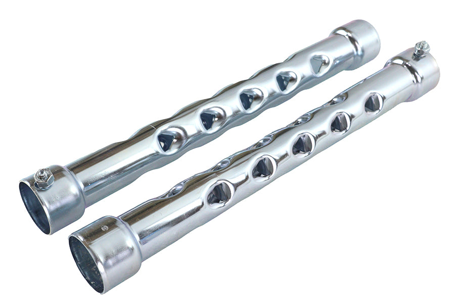 HARLEY V-Slot Style 1-3/4 Zoll Auspuffrohr-Einsatz-Set, passend für 0- Custom, Anwendung für 1-3/4 Zoll Auspuff