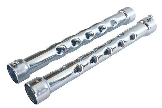 HARLEY V-Slot Style 1-3/4 inch Exhaust Pipe Baffle Set Fits 0-  Custom, application for 1-3/4 exhaus