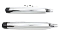 HARLEY Schalldämpfer-Set mit schwarzen Hollow Point Endkappen passend für 1995-2016 FLT,