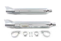 HARLEY Nachbau Fishtail Auspuffset Chrom Passend für 1961-1966 FL,
