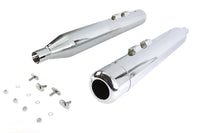 HARLEY 4 Zoll Schalldämpfer-Set mit verchromten Hohlspitzen, passend für 1995-2016 FLT,