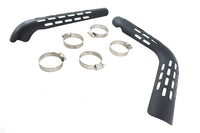 HARLEY Auspuff-Hitzeschild-Set gelocht, schwarz, passend für 1986-1999 FXST,