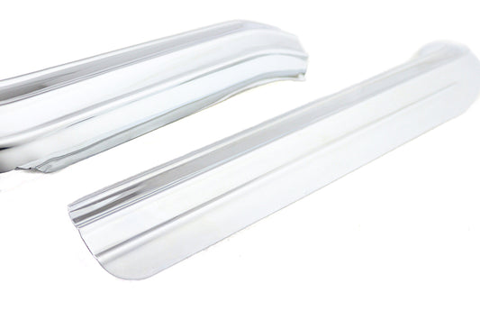 HARLEY Ribbed Heat Shield Set Chrome fits 1986-1999 FXST,