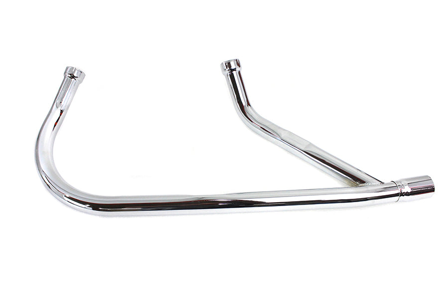 HARLEY Nachbau 2-in-1 Auspuffkrümmer-Set Chrom passend für 1957-1984 XL,