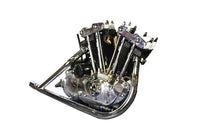 HARLEY Nachbau 2-in-1 Auspuffkrümmer-Set Chrom passend für 1957-1984 XL,