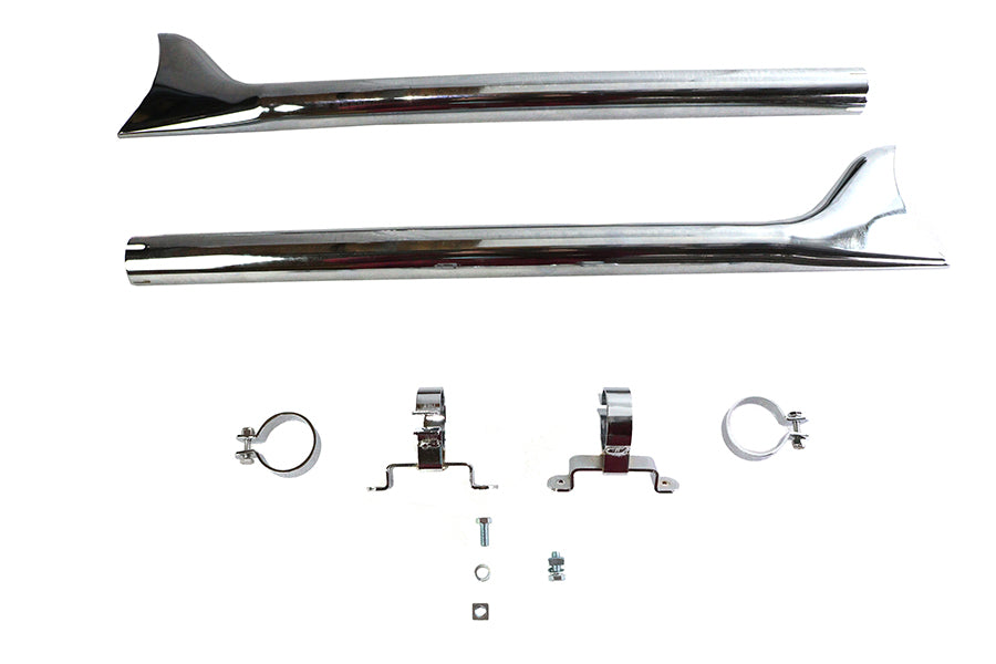 HARLEY Wyatt Gatling Straight Fishtail Kit passend für FLT Modelle von 1995-2016,