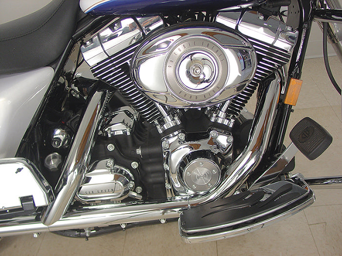 HARLEY Vorderer Auspuff-Hitzeschutz Passend für 1983-2008 FLT, 2000-2008 FLHTCUI,