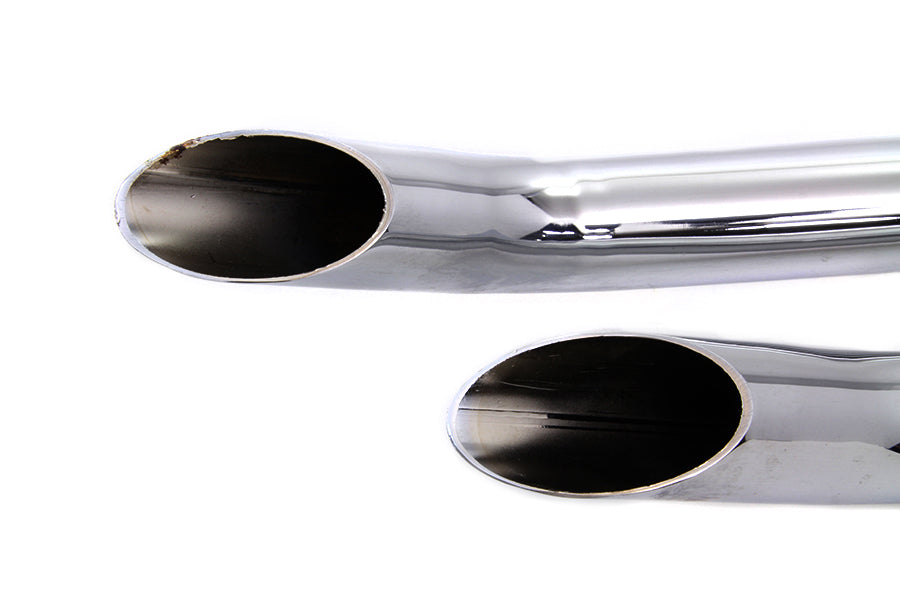 HARLEY MCM FXE Goose Drag Pipe Set Chrom Passend für 1970-1984 FXE,