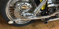 HARLEY MCM FXE Goose Drag Pipe Set Chrom Passend für 1970-1984 FXE,