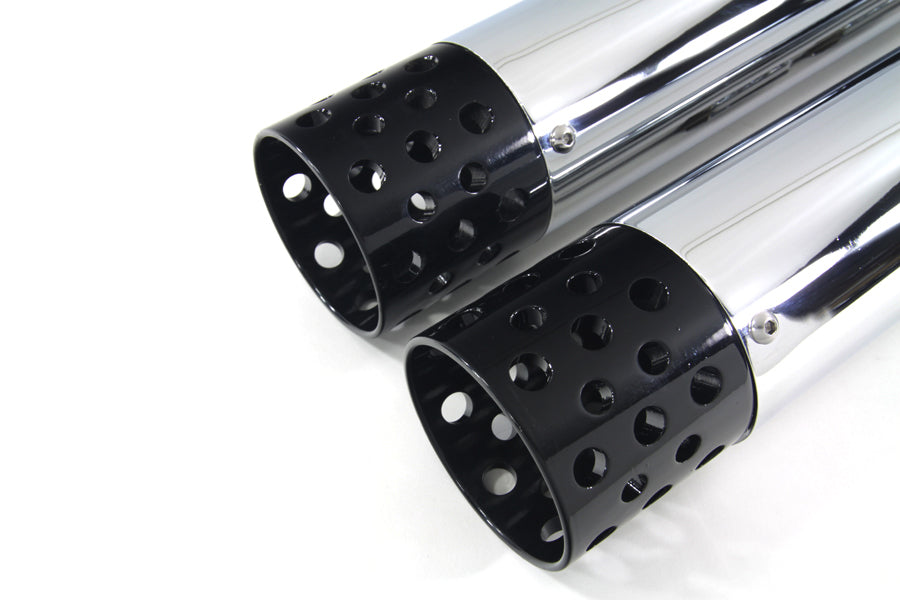 HARLEY Schalldämpfer-Set mit schwarzen Shooter Style Enden, passend für 1995–2016 FLT,