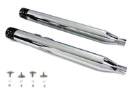 HARLEY Schalldämpfer-Set mit schwarzen Shooter Style Enden, passend für 1995–2016 FLT,