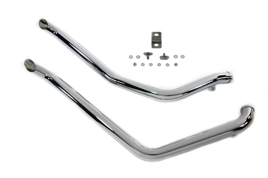 HARLEY "Goose Style" Drag Pipes Set, passend für 2007-2017 FXST,