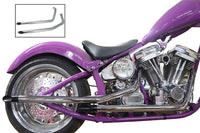 HARLEY Drag Pipe Set Slash Cut End with Long Black Tips Passend für 1986-2006 FXST,