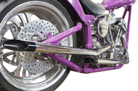 HARLEY Drag Pipe Set Slash Cut End with Long Black Tips Passend für 1986-2006 FXST,
