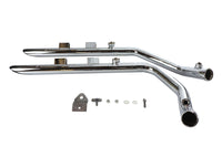 HARLEY Wyatt Gatling Auspuffrohr-Set Slash Cut Chrom passend für 2007–2013 XL,