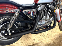 HARLEY Wyatt Gatling Monster Pipes, schwarz, passend für XL-Modelle 1986-2003,
