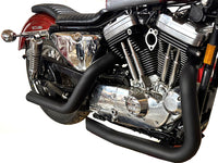 HARLEY Wyatt Gatling Monster Pipes, schwarz, passend für XL-Modelle 1986-2003,