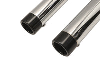Exhaust Drag Pipe Set with Short Straight Cut Black Tips