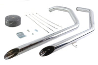 HARLEY Auspuff Drag Pipe Kit Slash Cut Enden Passend für 1986-2003 XL,