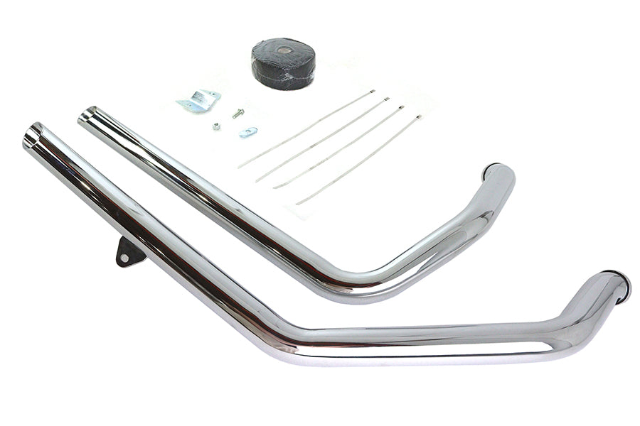 HARLEY Auspuff Drag Pipe Kit Slash Cut Enden Passend für 1986-2003 XL,
