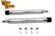 HARLEY Wyatt Gatling Muffler Set with Black Shooter Style End Tips fits 1995-2016 FLT,