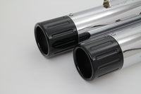 HARLEY Schalldämpfer-Set mit schwarzen Revolver-Endkappen, passend für FLT von 1995-2016,