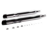 Harley Chrom-Schalldämpfer-Set mit Slash Cut Endkappen passend für 1995–2016 FLT,
