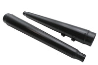 ハーレー ウルティマ 4インチ メガホンマフラーセット ブラック 1995-2016 FLT適合、