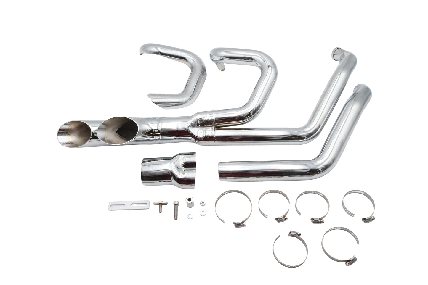 HARLEY Wyatt Gatling Afterburner Auspuffanlage Chrom Passend für 1985-2005 FXST, 1985-2005 FLST,