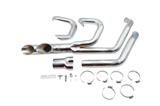 HARLEY Wyatt Gatling Afterburner Auspuffanlage Chrom Passend für 1985-2005 FXST, 1985-2005 FLST,