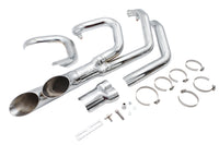 HARLEY Wyatt Gatling Afterburner Auspuffanlage Chrom Passend für 1985-2005 FXST, 1985-2005 FLST,