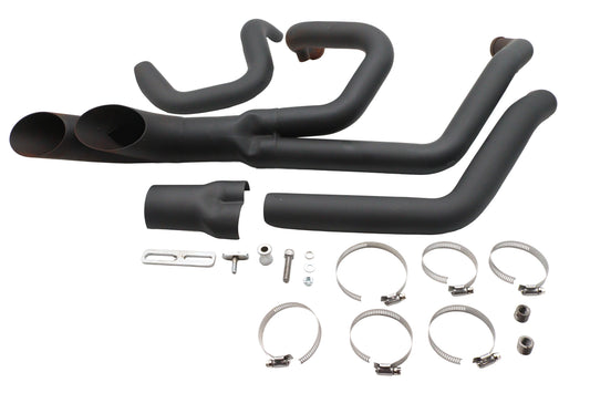HARLEY Wyatt Gatling Afterburner Auspuffanlage schwarz passend für 1985–2005 FXST, 1985–2005 FLST,