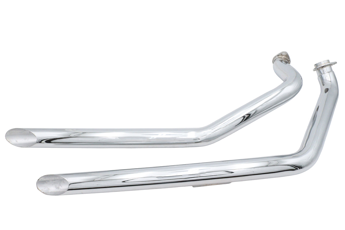 HARLEY Ultima Shovelhead Drag Pipe Set Slash Cut passend für 1970-1984 FX, 1970-1984 FL,