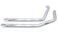 HARLEY Ultima クローム ドラッグパイプセット スラッシュカット 1984-1985 FX、1984-1999 FXSTに適合