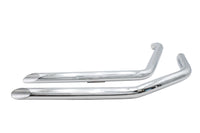 HARLEY Ultima クローム ドラッグパイプセット スラッシュカット 1984-1985 FX、1984-1999 FXSTに適合