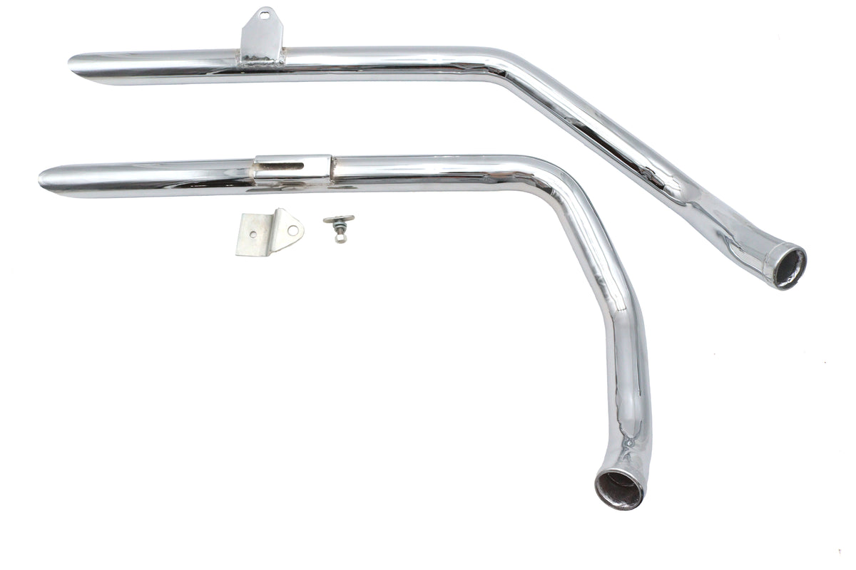 HARLEY Ultima Auspuff 1-3/4 Zoll Drag Pipe Set Slash Cut Enden Passend für 1986-2003 XL,