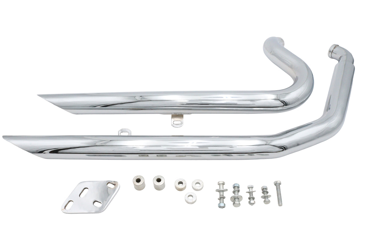 HARLEY Big Growl Sharp Shooters Auspuffanlage Chrom Passend für 1986-2005 FLST, 1986-2005 FXST,