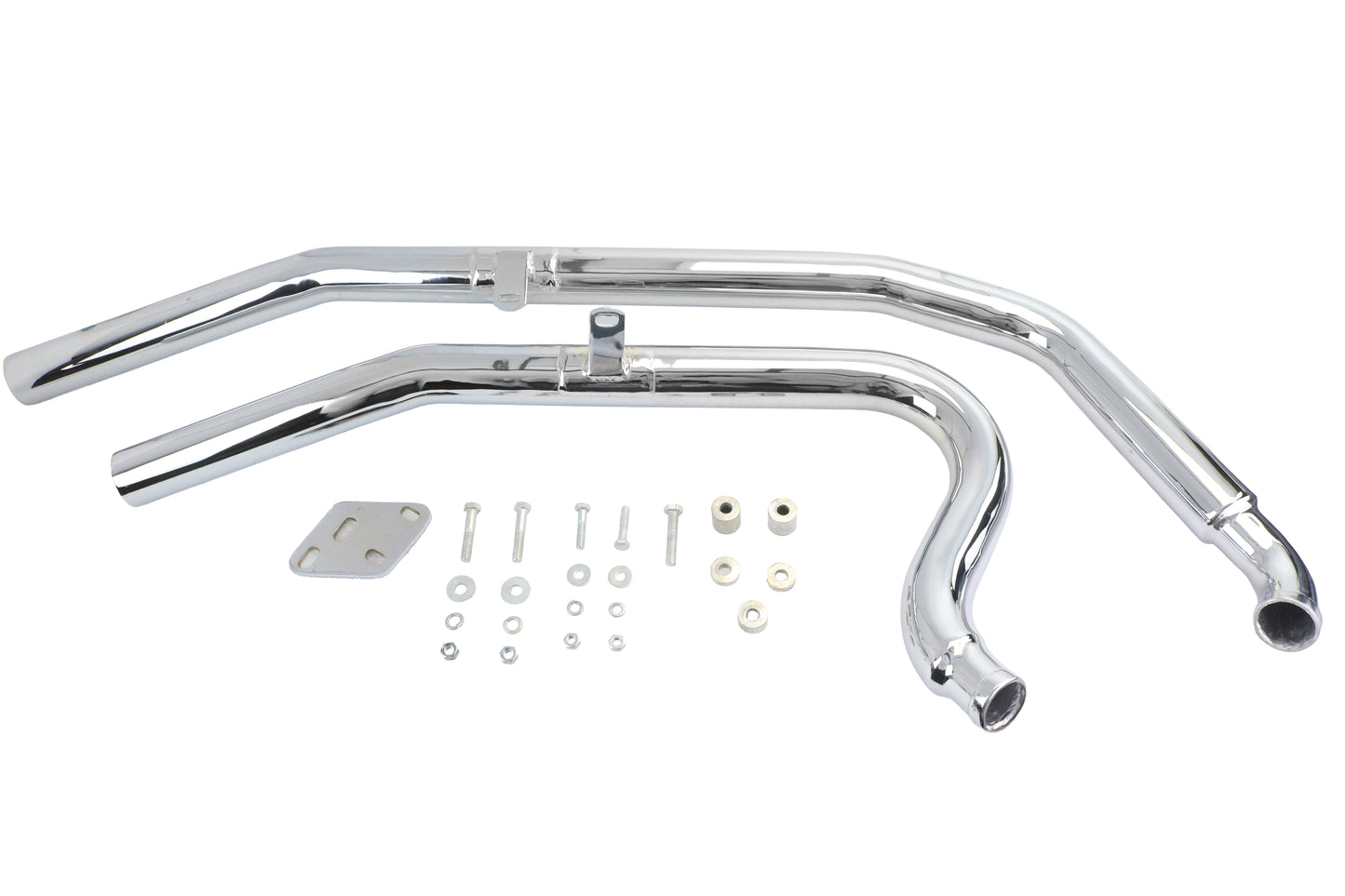 HARLEY Big Growl Long Barrels Auspuffanlage Chrom Passend für 1986-2005 FLST, 1986-2005 FXST,